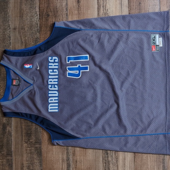 Vintage Y2K Nike NBA Dallas Mavericks Dirk Nowitzki #41 Jersey 2XL - Picture 1 of 13
